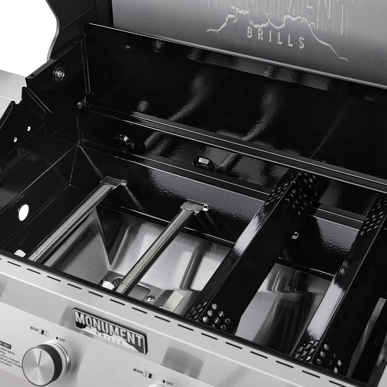 Monument Grills Eminence 405 |Tech Stainless Propane Gas Grills Eminence 405 & Cast Iron Cooking Plate - Image 2