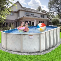 Coastal 5″ Steel Frame Oval Swimming Pool & Bundles
