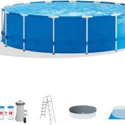 Intex 15′ x 48′ Metal Frame Above Ground Pool Sets