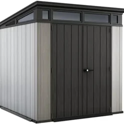Keter Outdoor Storage Sheds, for House, Patio & Yard, Plastic Resin, Artisan, 7×7 Ft, Gray