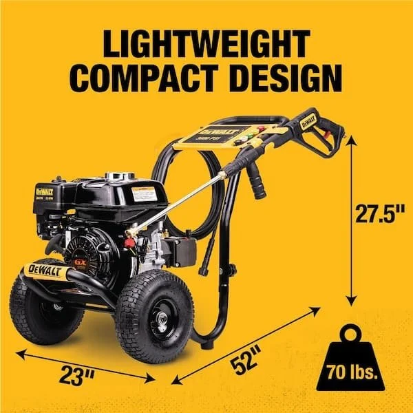 DeWalt 3600 psi 2.5 GPM Cold Water Gas Professional Pressure Washer with Honda GX200 Engines - Image 3