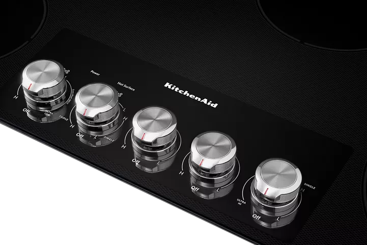 KitchenAid 36″ Electric Cooktops with 5 Elements and Knob Controls - Image 2